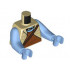 Torso Navi with Jacket over Reddish Brown Shirt, Dark Brown Strap and Necklace Pattern / Medium Blue Arms Long / Medium Blue Hands: {тухлено жълт}