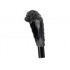 Minifigure, Hair Navi, Very Narrow with Braids and Bar at End: {черен}