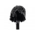 Minifigure, Hair Navi, Wide with Bangs, Braids, and Bar at End: {черен}