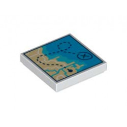 Плоска плочка 2X2, NO. 655: {бял}