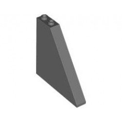 Slope 55 6 x 1 x 5 with Bottom Stud Holders: {тъмно каменно сив}