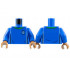 Torso Soccer Uniform, Bright Green Collar, White and Dark Blue Side Stripes, Soccer Ball on Brick Logo Pattern / Blue Arms / Medium Nougat Hands : {ярко син}