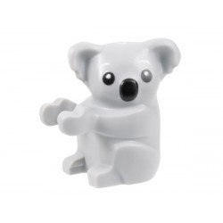 Koala with Black Eyes and Nose Pattern: {умерено каменно сив}