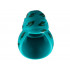 Minifigure, Headgear Hair Wrap with Dark Green Leaves Pattern: {ярко синьо-зелен}
