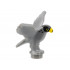 Bird, Falcon with Black Head, Yellow Eyes and Beak Pattern: {тъмно каменно сив}
