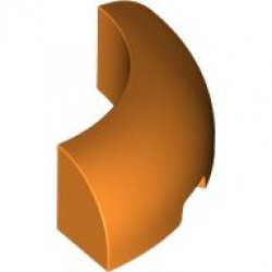 1/4 ARCH BRICK 3X3, W/ CUTOUT, NO. 1: {ярко оранжев}