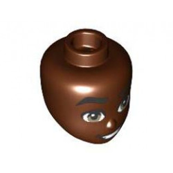 MINI DOLL, HEAD, NO. 349: {червеникаво-кафяв}
