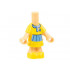Micro Doll, Body with Yellow Dress and Shoes, Medium Blue Collar, Badge, and Skirt Pattern: {умерен тан}