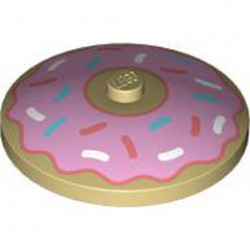 ROUND PLATE, DIA. 32X6.4, NO. 13: {тухлено жълт}