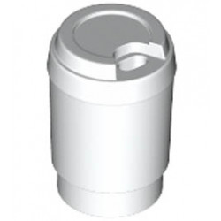Minifigure, Utensil Cup, Take Out Cup with Top Hole: {бял}