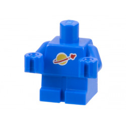 Body Baby / Toddler with Fixed Arms with Classic Space Logo Pattern: {ярко син}