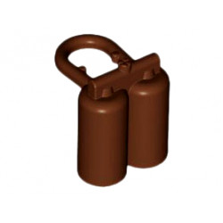 Minifigure Air Tanks: {червеникаво-кафяв}