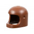 Minifigure, Headgear Helmet Space / Town with Thick Chin Strap - with Visor Dimples (Reissue with Top Dimple): {червеникаво-кафяв}