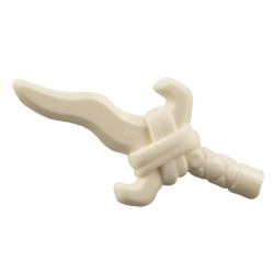 Minifigure, Weapon Bone Knife: {бял}