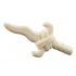 Minifigure, Weapon Bone Knife: {бял}
