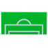 Tile 8 x 16 with Bottom Tubes with White Soccer Goal and Penalty Area Pattern: {ярко зелен}