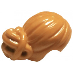 Minifigure, Hair Female with Elaborate Knot Bun: {умерен нуга}