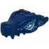 Dragon Head (Ninjago) Jaw with 2 Bar Handles on Back with Light Aqua Eyes and Metallic Light Blue Eyebrows and Scales Pattern: {земно син}