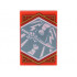 Tile 2 x 3 with White Dragon Sword and Minifigure Arms on Metallic Light Blue Background with Gold Trim Pattern (Ninjago Generosity Banner) : {ярко червен}