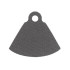 Minifigure Cape Cloth, Stepped Shoulders with Single Top Hole - Spongy Stretchable Fabric: {тъмно каменно сив}