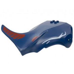 Tulkun NaVi Whale Head Jaw Upper with 4 White Eyes and Stripes, Red Markings Pattern: {земно син}