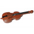 Minifigure, Utensil Musical Instrument, Double Bass with Black Neck, Tailpiece, and F Holes and Silver Strings Pattern: {червеникаво-кафяв}