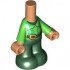 Micro Doll, Body with Bright Green Shirt and Dark Green Pants Pattern (Peter Pan): {нуга}