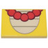 Tile 2 x 3 with Tan Oval with Dark Tan Lines and Necklace with Large Red Beads Pattern (Super Mario Wendy Belly): {ярко жълт}