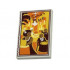 Tile 2 x 3 with Dark Red TIANAS PLACE, Palm Tree, Table with Minifigures Dining, and Yellow and Orange Building Pattern: {бял}
