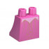 Lower Body, Skirt with Bright Pink Pointed Shape and Gold Lines and Stars Pattern: {ярко пурпурен}