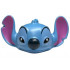 Minifigure, Head, Modified Alien with Big Dark Pink Ears, Black and Bright Light Blue Narrow Eyes with Eyebrows and Dark Blue Nose Pattern (Stitch) : {умерено син}