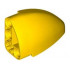 Technic, Panel Curved 5 x 3 x 2 Corner Quarter Ellipse, Left: {ярко жълт}