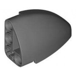 Technic, Panel Curved 5 x 3 x 2 Corner Quarter Ellipse, Left: {тъмно каменно сив}