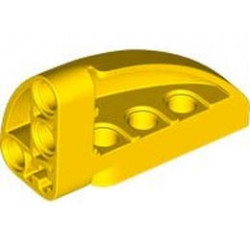 Technic, Panel Curved 5 x 3 x 2 Corner Quarter Ellipse, Right: {ярко жълт}