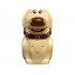 Dog, Golden Retriever Dug with Molded Dark Brown Collar and Nose and Printed Eyes and Mouth Pattern: {тухлено жълт}