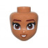 Mini Doll, Head Friends with Reddish Brown Eyes, Long Black Eyelashes, Dark Red Eyebrows, Dark Orange Lips, and Open Mouth Smile Pattern : {умерен нуга}