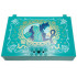 Container, Book Cover Half, 16 x 12 x 2 2/3 with Lock Compartment (Storybook Adventures) with Ariel, Ursula, Gold and White Shells and Trim Pattern : {ярко синьо-зелен}
