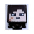 Minifigure, Head, Modified Cube with Pixelated Light Nougat Face and Nougat Cheek Scar Pattern (Minecraft End Warrior): {тъмно кафяв}