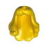 Minifigure, Hair Female Long with Part over Right Shoulder, Curled Ends, Hole on Top: {ярко жълт}