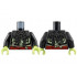 Torso Silver Skull Mantle and Chains, Yellowish Green Ribcage, Red Sash Pattern / Black Arms / Yellowish Green Hands: {черен}