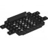 Vehicle Base 6 x 12 x 1 with 5 x 6 Recessed Center, 12 Holes and 1 x 2 Cutouts on Ends: {черен}