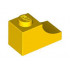 BRICK 1X2, OUTSIDE HALF ARCH, NO. 1: {ярко жълт}