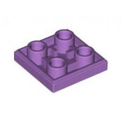 Плоска плочка 2X2 инверсна: {умерено лавандулов}