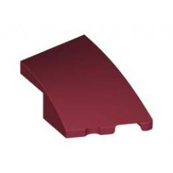 BRICK 2X3, OUTSIDE BOW, RIGHT: {нов тъмно червен}