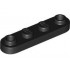 Plate, Round 1 x 4 with 2 Open Studs: {черен}
