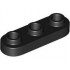 Plate, Round 1 x 3 with Open Studs: {черен}