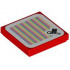 Tile 2 x 2 with Groove with Super Mario Scanner Code Bowser Flag Pattern (Sticker) - Set 71418: {ярко червен}