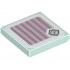 Tile 2 x 2 with Groove with Super Mario Scanner Code Ice Bro Pattern (Sticker) - Set 71413: {аквамарин}