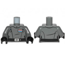 Torso Female SW Imperial Officer 17 (Vice Admiral) Pattern / Dark Bluish Gray Arms / Black Hands: {тъмно каменно сив}