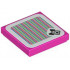 Tile 2 x 2 with Groove with Super Mario Scanner Code Birdo Pattern (Sticker) - Set 71413: {ярко пурпурен}